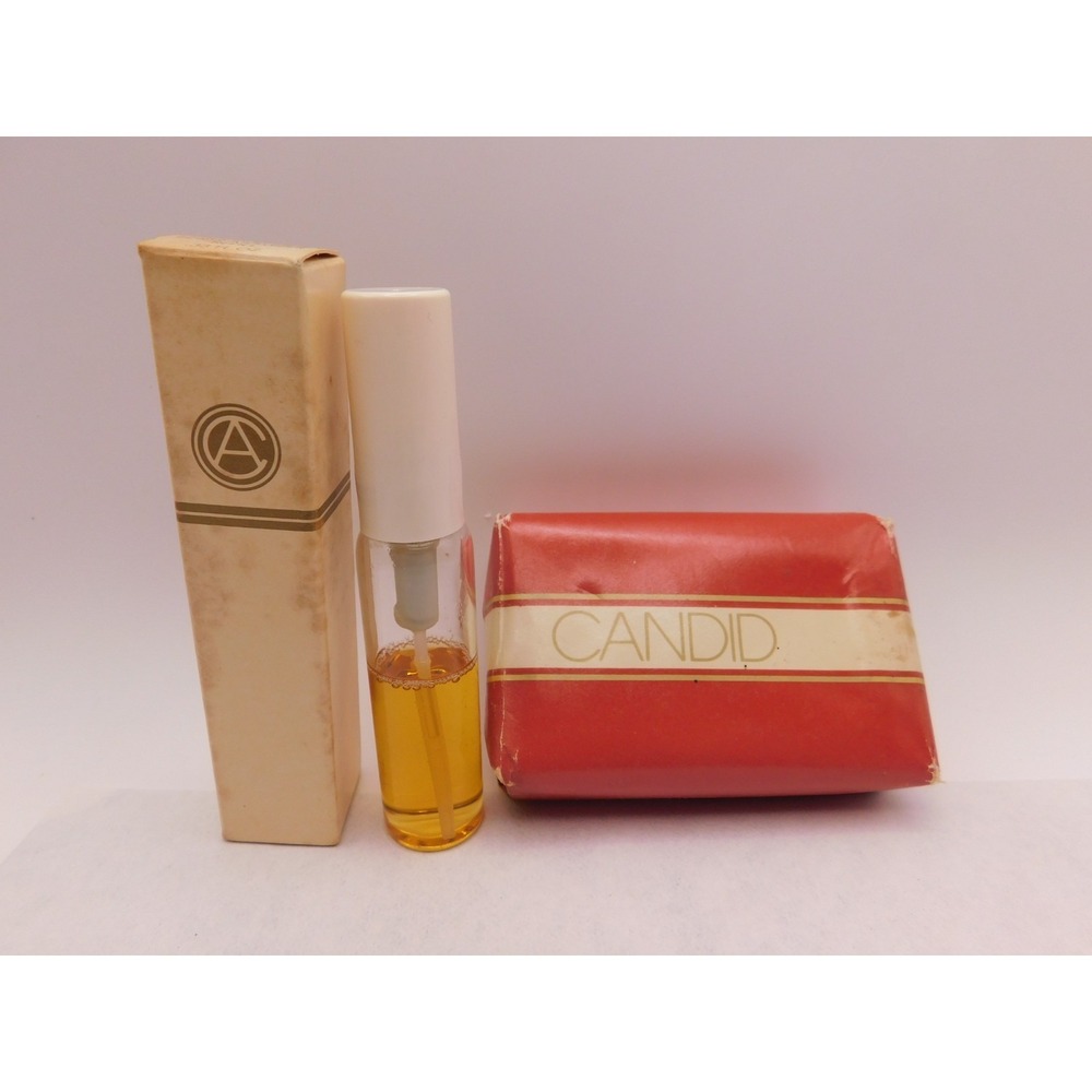 Vintage Avon Candid Atomizer Spray Refill And Bar Soap